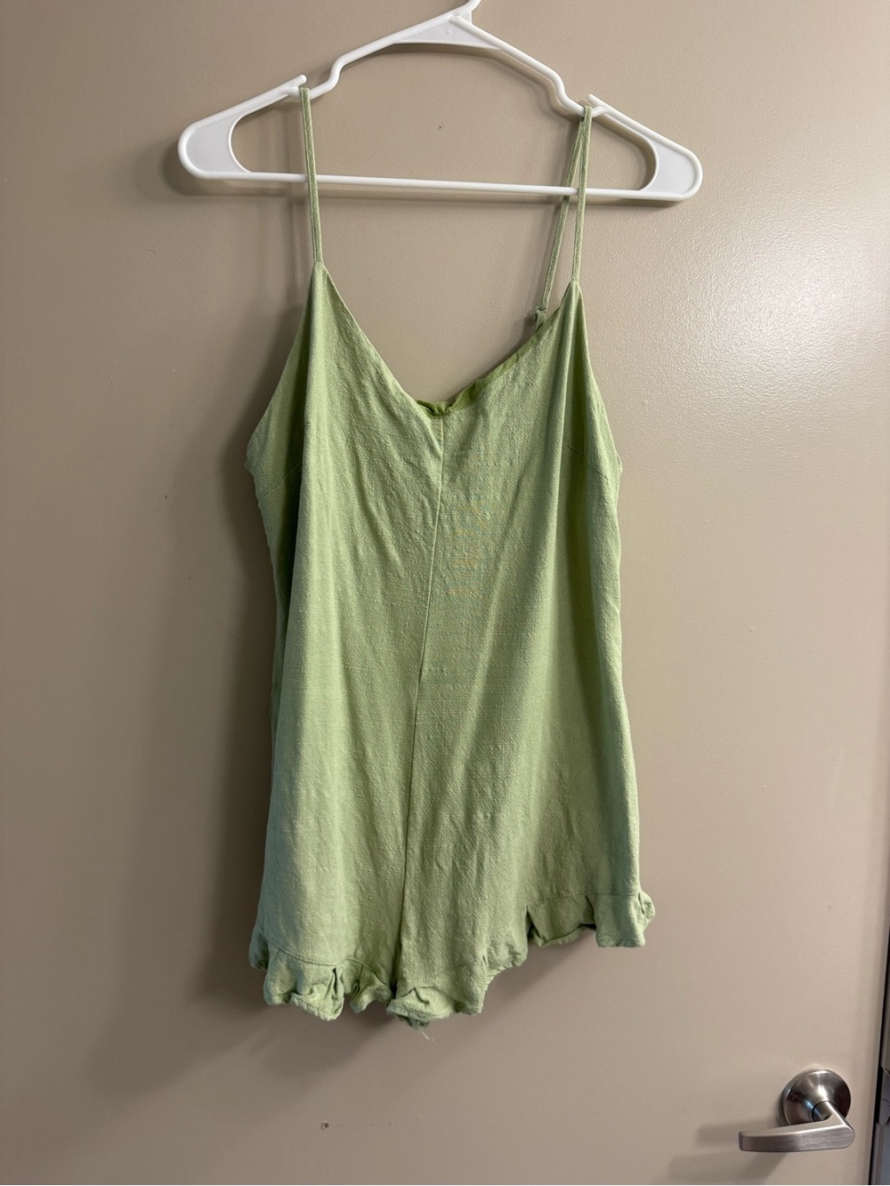 PacSun Light Green Spaghetti-Strap Romper